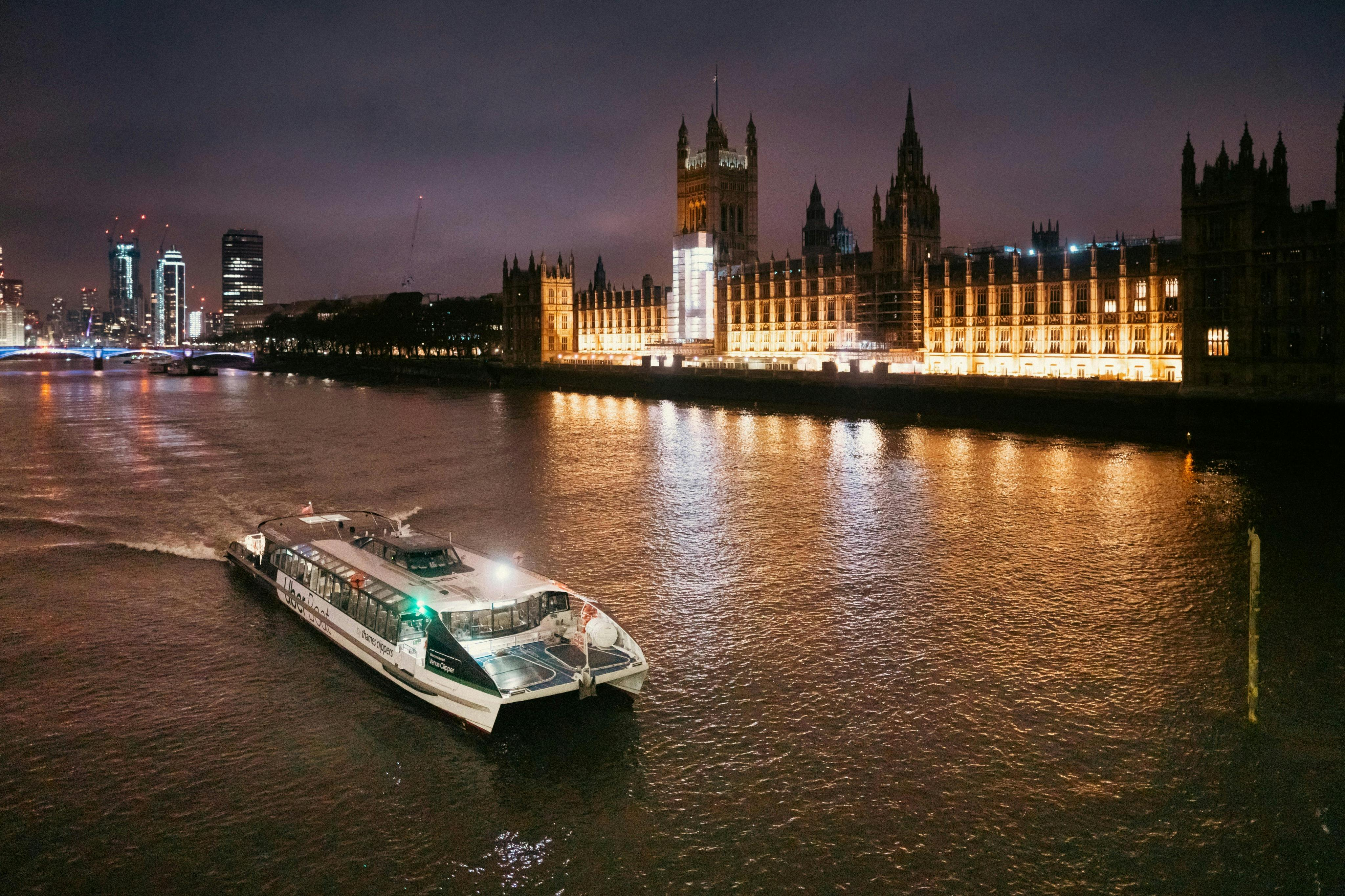 Uber Boat by Thames Clippers: 1-Day Hop-on Hop-off Pass + Painted Hall Entry - Photo 1 of 16